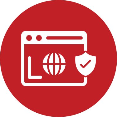 tarayıcı simgesi vektör illüstrasyonu