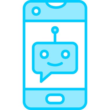 Konuş. Web simgesi basit illüstrasyon