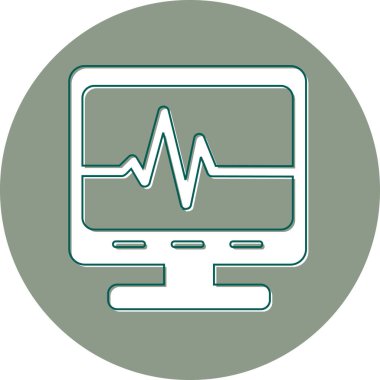 Modern sağlık simgesinin vektör illüstrasyonu