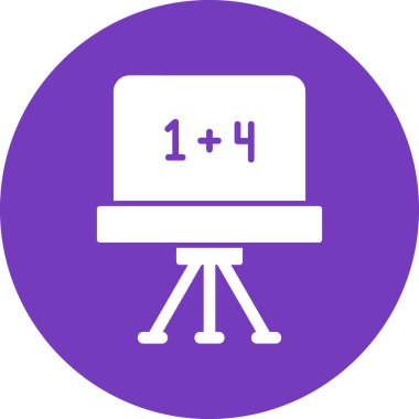 Tebeşir tahtası modern ikon vektör illüstrasyonu