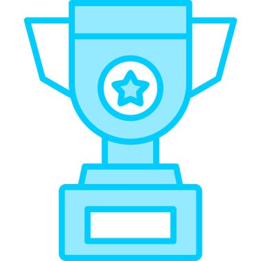 Kupa. Web simgesi basit illüstrasyon