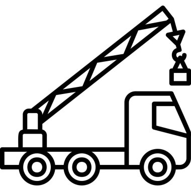 vinç simgesi vektör illüstrasyonu