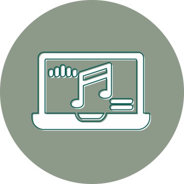 Bilgisayar. Web simgesi basit illüstrasyon