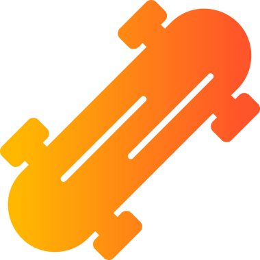 Kaykay simgesi vektör illüstrasyonu