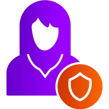 Koruma çizgisi simgesi, vektör illüstrasyonu