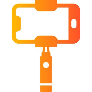 Selfie Çubuk vektör renk simgesi 