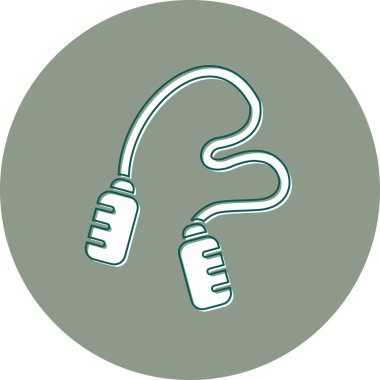 İp simgesi vektör illüstrasyonu atlanıyor