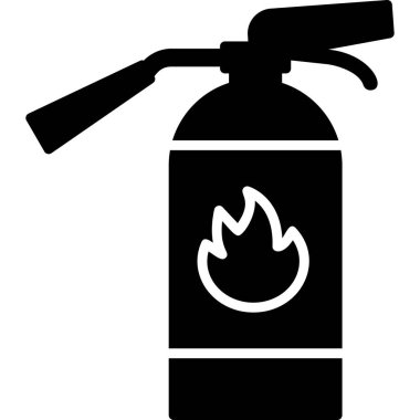 fire extinguisher icon. outline illustration of gas vector sign