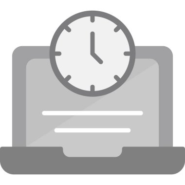 Fazla çalışma simgesi vektör illüstrasyonu