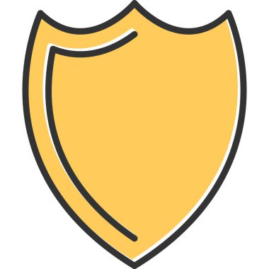 shield icon, simple web illustration