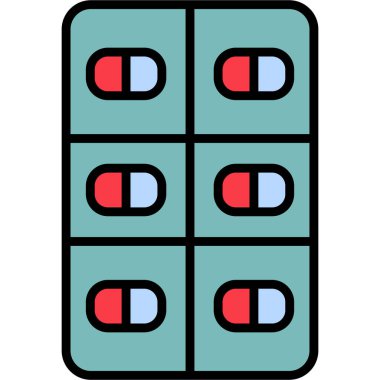 hap ikonu vektör illüstrasyonu