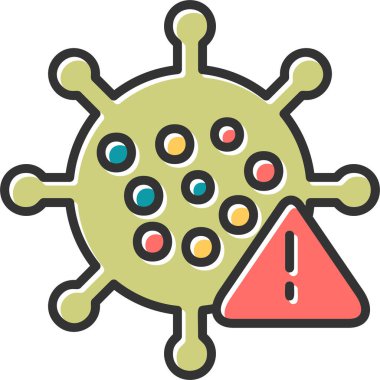 Virus icon modern vector illustration 