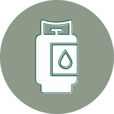 Gaz modern simgesi, vektör illüstrasyonu