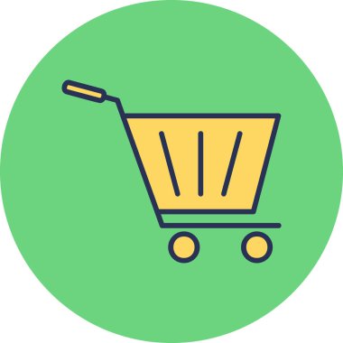 Trolley icon, illustration for web