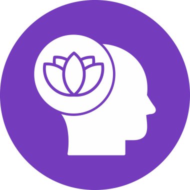 Sakin ol. Web simgesi basit illüstrasyon