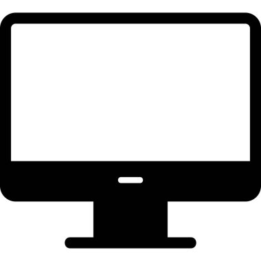 Ofis masası Web simgesi basit illüstrasyon 