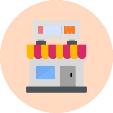 mağaza web simgesi basit illüstrasyon