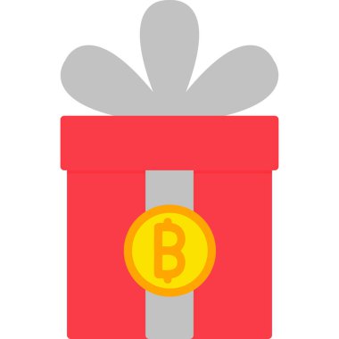 Hediye. Web simgesi basit illüstrasyon