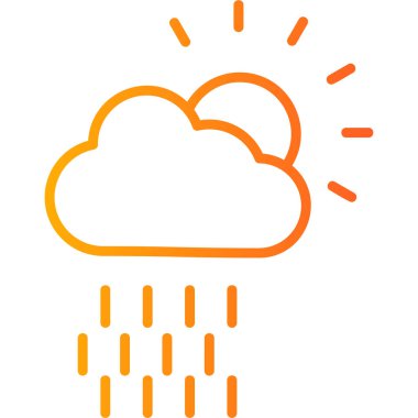 Hava durumu modern simgesi, vektör illüstrasyonu