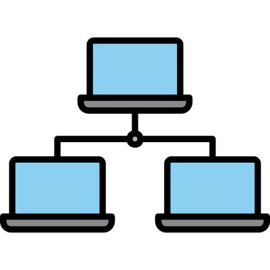 Bilgisayar. Web simgesi basit illüstrasyon