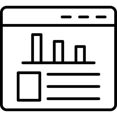 grafik ikonu vektör illüstrasyonu 