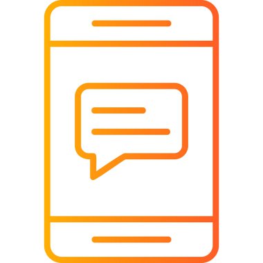 Konuş. Web simgesi basit illüstrasyon