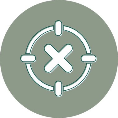 Konsantrasyon yok modern simge, vektör illüstrasyonu