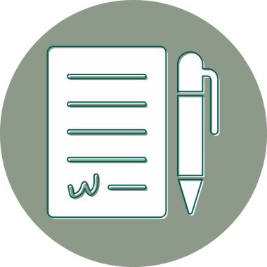 Rıza simgesi, modern tasarım illüstrasyonu