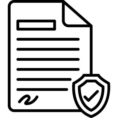 Sigortacılık. Web simgesi vektör illüstrasyonu