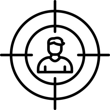hedef simge vektör illüstrasyonu