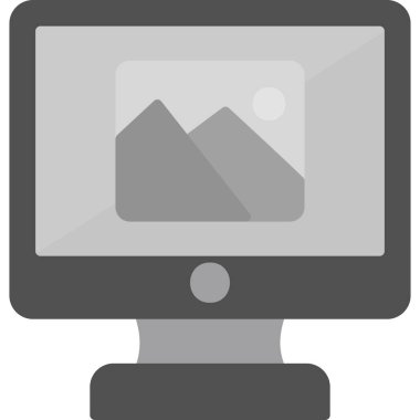 Fotoğraf. Web simgesi basit illüstrasyon