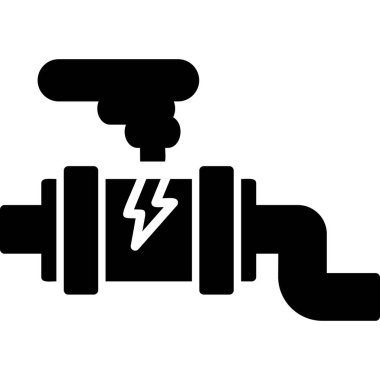 Gaz Sızıntısı vektör illüstrasyonu
