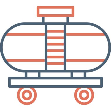 Vagon simgesi vektör illüstrasyonu