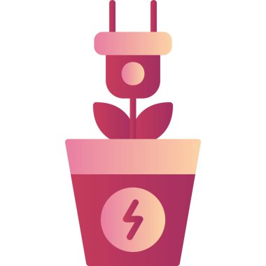 Enerji. Web simgesi basit tasarım