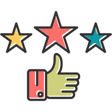 Geri bildirim. Web simgesi basit illüstrasyon