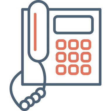 telefon simgesi vektör illüstrasyonu