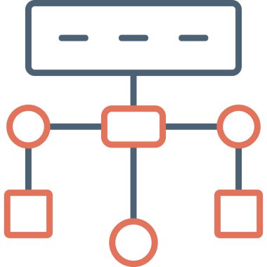 Ağ Paylaşımı. Vektör illüstrasyonu