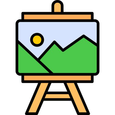 resim ikonu vektör illüstrasyonu