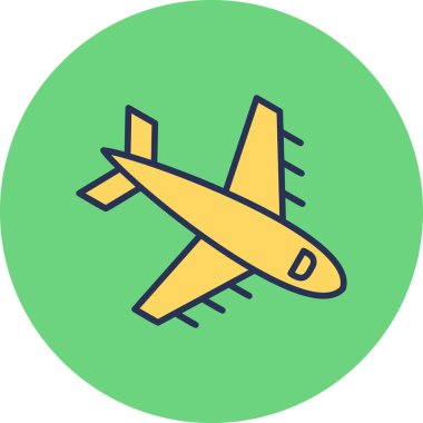 Uçak. Web simgesi basit illüstrasyon