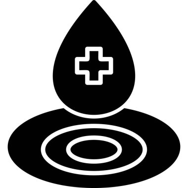 Hidroterapi modern simge, vektör illüstrasyonu