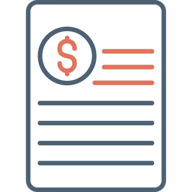 Açıklama modern simge, vektör illüstrasyonu