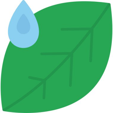 Yaprak. Web simgesi basit illüstrasyon 