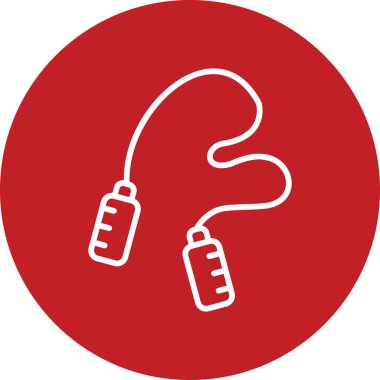 İp simgesi vektör illüstrasyonu atlanıyor