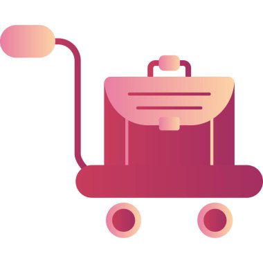 Trolley icon, illustration for web