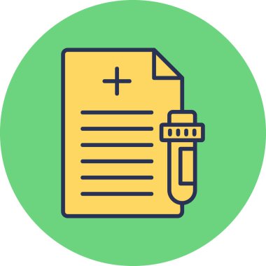 Test Report icon modern vector illustration