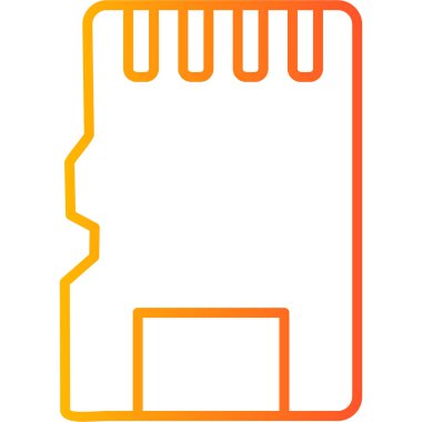 Modern Sd Kart simgesinin basit bir gösterimi