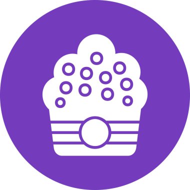 Çörek. Web simgesi vektör illüstrasyonu 