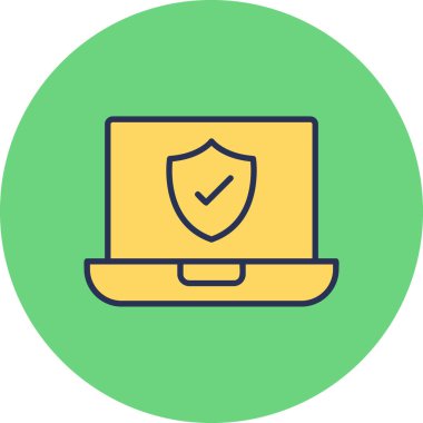 Bilgisayar. Web simgesi basit illüstrasyon