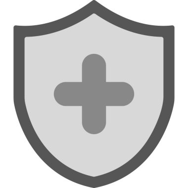 kalkan ikon vektör illüstrasyonu