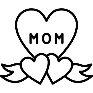 Kalp modern simge, vektör illüstrasyonu 